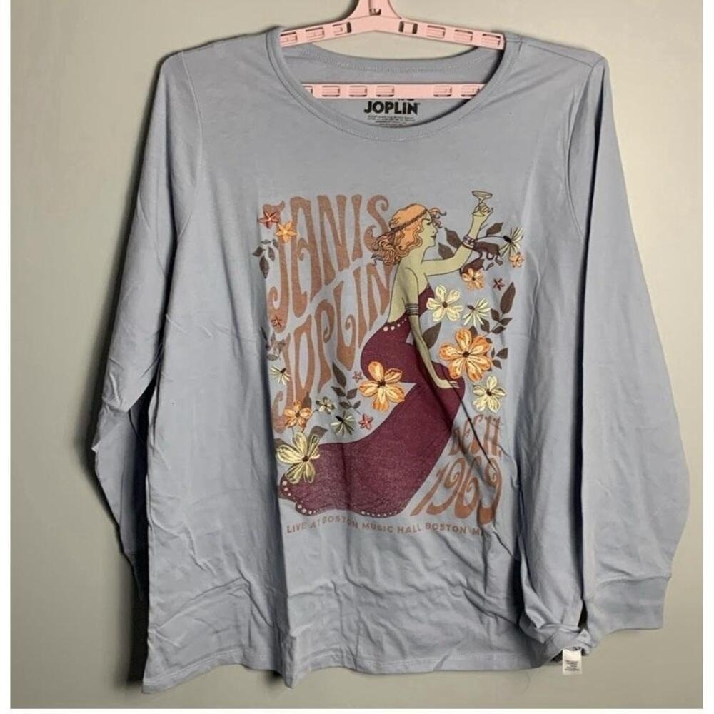 NWT Torrid Janis Joplin Classic Fit Crew Long Sleeve Tee 4X - Picture 9 of 12